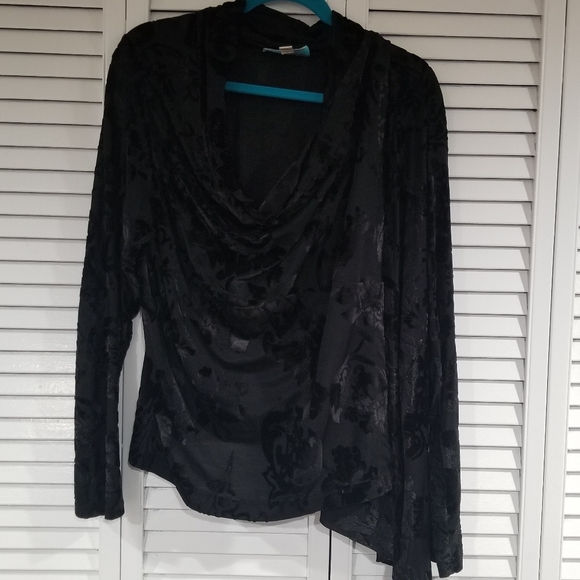 Velvet embossed cardi - Picture 7 of 11